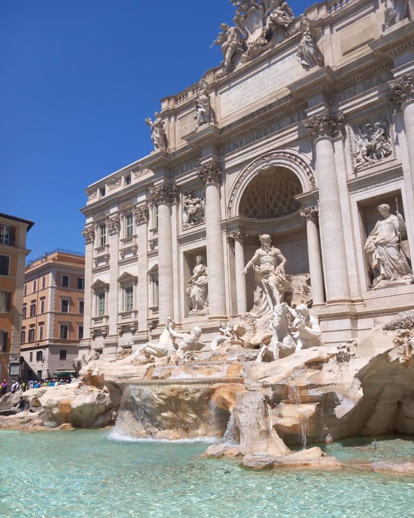 Der Trevi-Brunnen in Rom. 